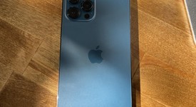 Good
													Apple iPhone 12 Pro Max - Unlocked, Pacific Blue, 256 GB, A2342, photo 3 of 10