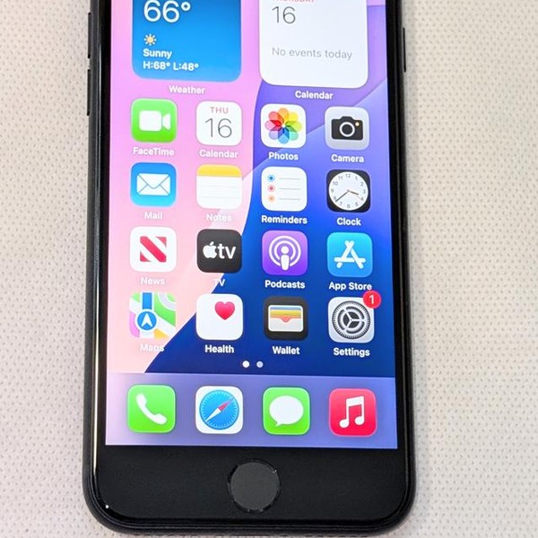 Apple iPhone SE 3rd Gen 2022 - US Cellular, 64 GB, Midnight, A2595