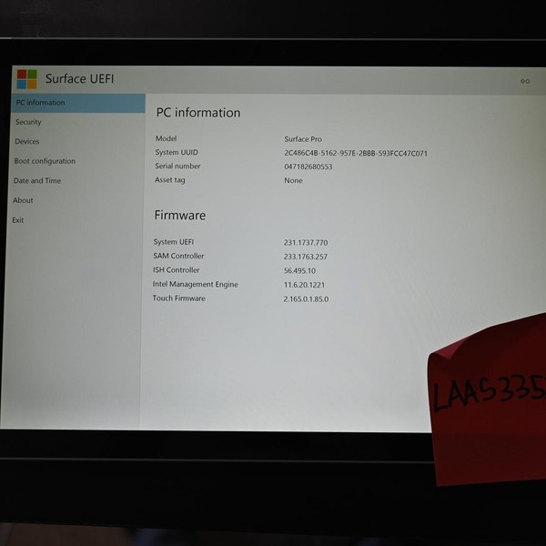 Microsoft Surface Pro 5 (2017) - Wi-Fi, 256 GB, Silver, 8 GB
