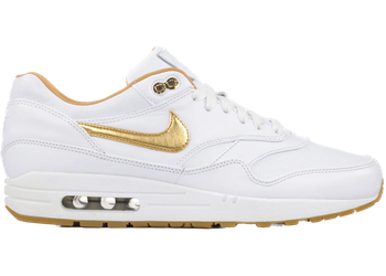 Nike Air Max 1 FB Woven White Metallic Gold for sale