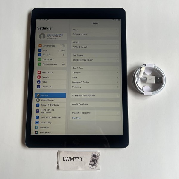 Apple iPad 9th Gen - Unlocked, 64 GB, Gray, A2603