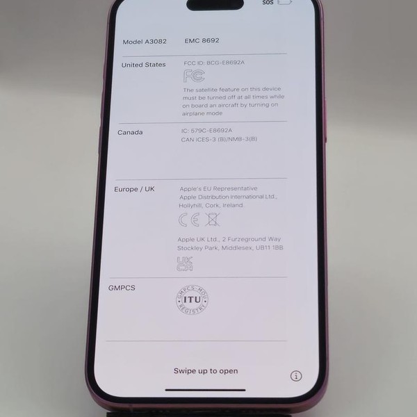 Apple iPhone 16 Plus - Unlocked, Pink, 128 GB, A3082