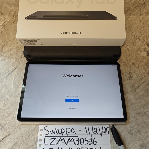 Samsung Galaxy Tab S7 FE - Wi-Fi, Mystic Black, 128 GB, 6 GB