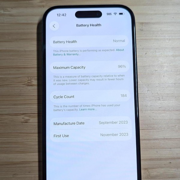 Apple iPhone 15 - Unlocked, 128 GB, Black, A2846