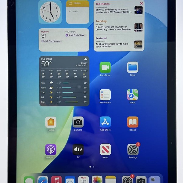 Apple iPad 8th Gen - Unlocked, 32 GB, Gray, A2428