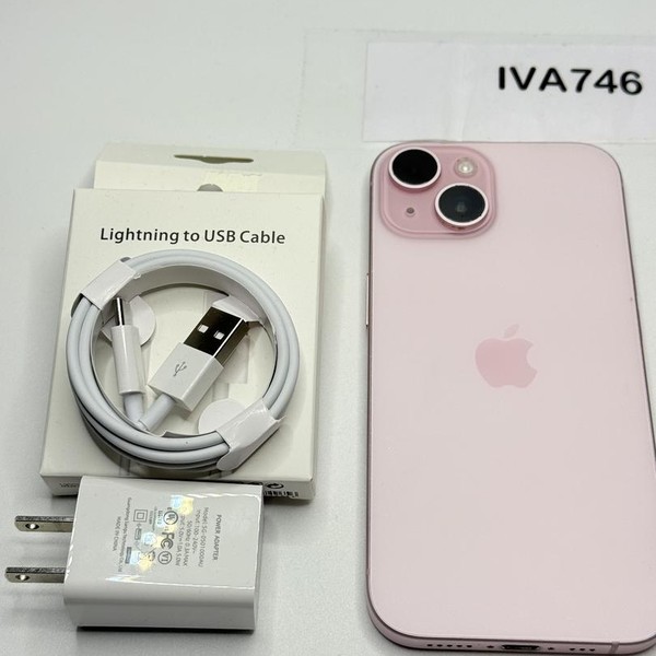 Apple iPhone 15 - Unlocked, 128 GB, Pink, A2846