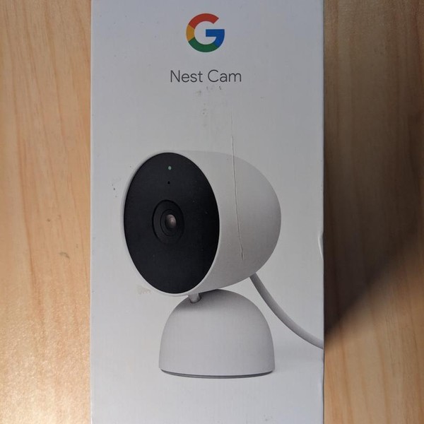 Google Nest Cam (Indoor) 2nd Gen - Snow, Wired
