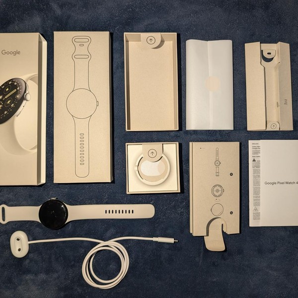 Google Pixel Watch 4 - Wi-Fi, Silver, 45mm, Wi-Fi