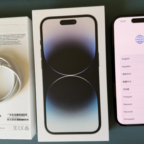 Apple iPhone 14 Pro - Unlocked, 128 GB, Black, A2650