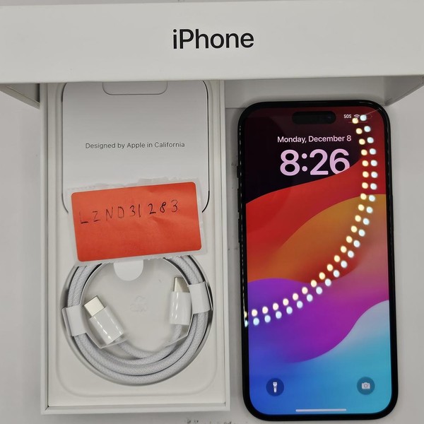 Apple iPhone 15 - Unlocked, 128 GB, Black, A2846