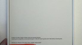 New
													Apple iPhone 17 Pro Max - Unlocked, Silver, 256 GB, A3257, photo 1 of 3