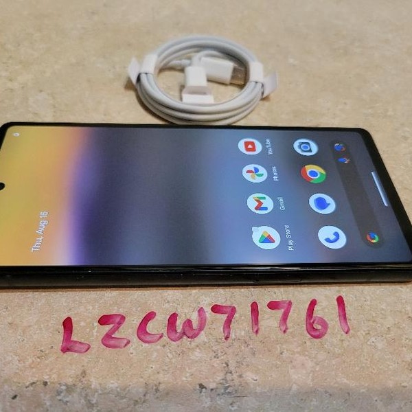 Google Pixel 6a - Unlocked, 128 GB, Charcoal, 6 GB, GX7AS