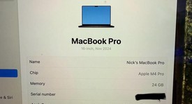 Mint
													MacBook Pro 2024 - 16" - Apple M4 Pro 14-core, Space Black, 512 GB, 24 GB, photo 4 of 11