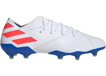adidas Nemeziz Messi 19.1 Firm Ground Cleat White Solar Red Football Blue for sale