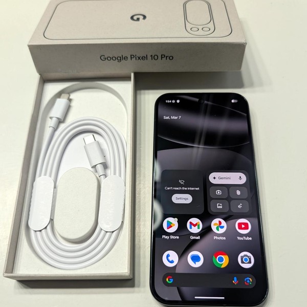 Google Pixel 10 Pro - Unlocked, 128 GB, Obsidian, G4QUR