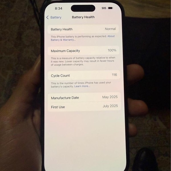 Apple iPhone 16 - Unlocked, 128 GB, Black, A3081