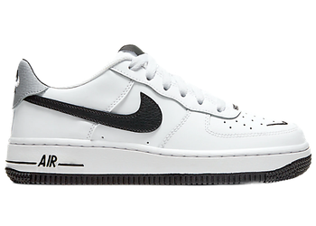 Nike Air Force 1 Low '07 LV8 White Black Mini Swoosh (GS) for sale