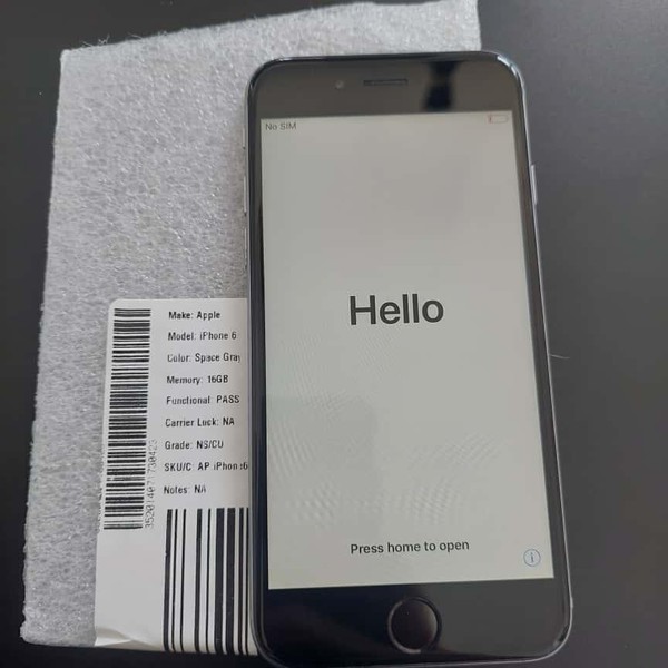 Apple iPhone 6 - Unlocked, Gray, 16 GB, A1549