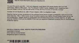 New
													MacBook Air 2025 (M4) - 13" - Apple M4, Midnight, 256 GB, 16 GB, photo 1 of 3