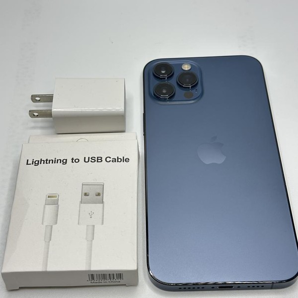 Apple iPhone 12 Pro Max - Unlocked, 128 GB, Pacific Blue, A2342