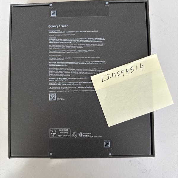 Samsung Galaxy Z Fold7 - Unlocked, 512 GB, Jetblack, 12 GB, SM-F966U1