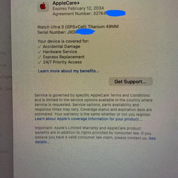 Apple Watch Ultra 3 49mm - Unlocked, Natural, A3281