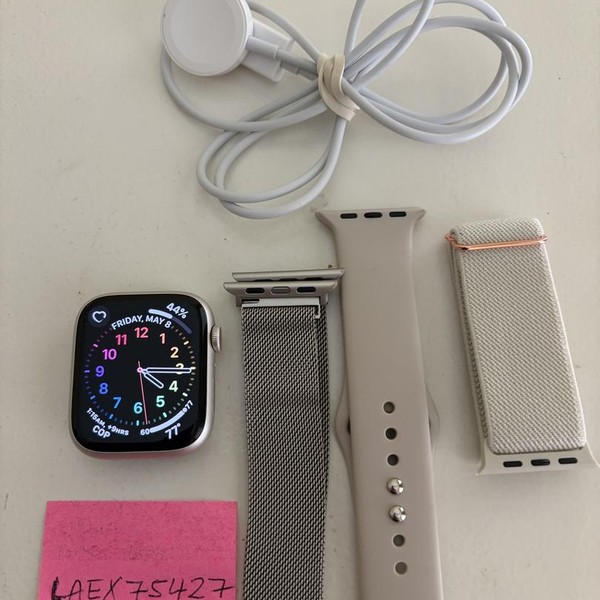 Apple Watch Series 8 45mm - Unlocked, Starlight, A2774 - Cellular, Aluminum
