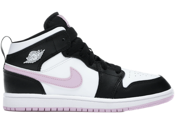 Jordan 1 Mid White Black Light Arctic Pink (PS) for sale