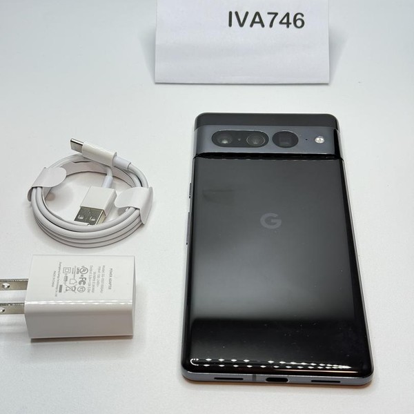 Google Pixel 7 Pro - Unlocked, 128 GB, Obsidian, 12 GB, GE2AE