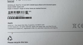 New
													Apple iPad Pro 13" (M4) 2024 - Wi-Fi, Black, 256 GB, 8 GB, A2925, Standard Glass, photo 3 of 6