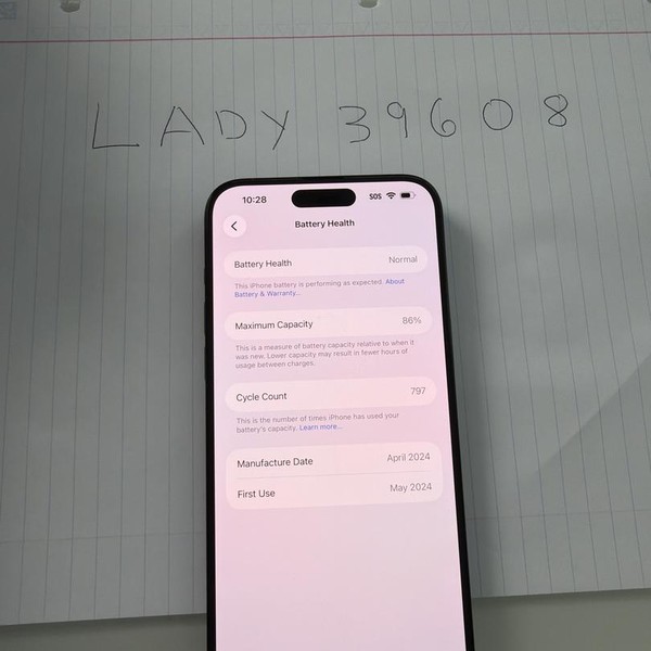 Apple iPhone 15 Pro Max - Unlocked, 256 GB, Blue, A2849