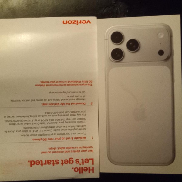 Apple iPhone 17 Pro Max - Verizon, 256 GB, Silver, A3257