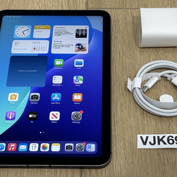 Apple iPad Mini 6th Gen - Unlocked, 64 GB, Gray, A2568