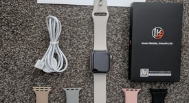 Good
													Apple Watch Series 7 41mm - Unlocked, Silver, A2475 - Cellular, Stainless, photo 1 of 7