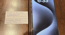 Mint
													Apple iPhone 15 Pro Max - Unlocked, Natural, 256 GB, A2849, photo 1 of 8