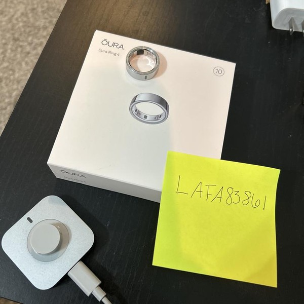 Oura Ring Gen 4 - Silver, Size 10