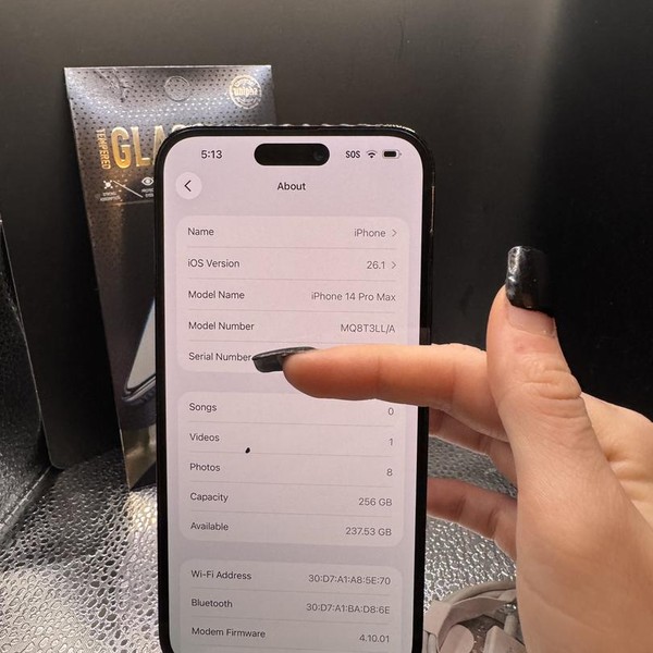 Apple iPhone 14 Pro Max - Unlocked, 256 GB, Black, A2651