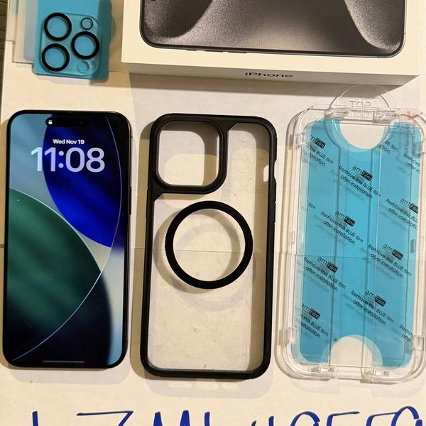 Apple iPhone 15 Pro Max - Unlocked, 256 GB, Black, A2849