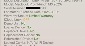 Good
													MacBook Pro Late 2023 (M3) - 14" - Apple M3 Pro 12-core, Black, 1 TB, 18 GB, 18-core GPU, photo 1 of 18