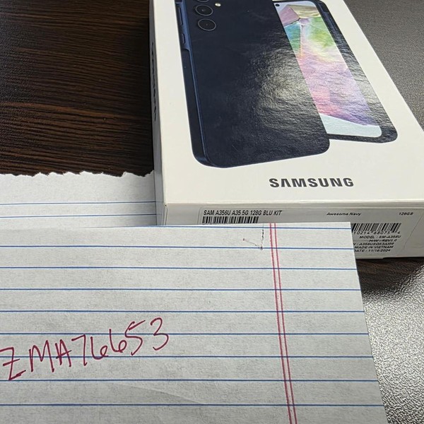 Samsung Galaxy A35 5G - T-Mobile, 128 GB, Navy Blue, 6 GB