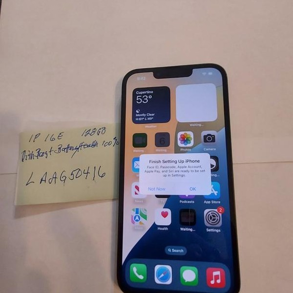 Apple iPhone 16e - Boost, 128 GB, Black, A3212