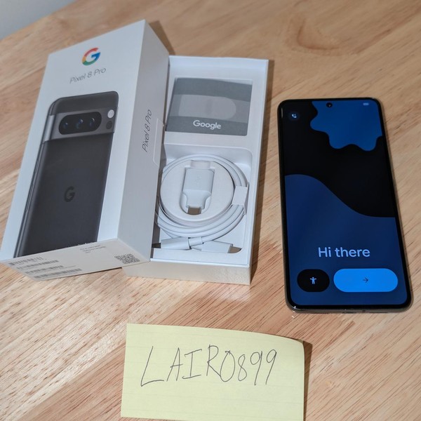 Google Pixel 8 Pro - Unlocked, 256 GB, Obsidian, 12 GB, G1MNW, mmWave 5G