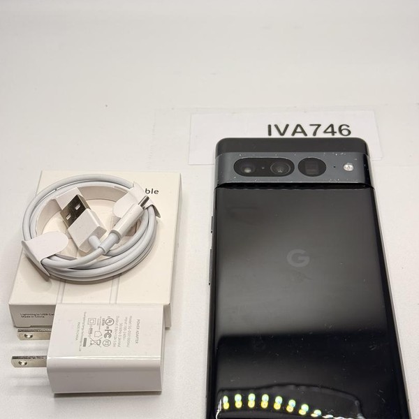 Google Pixel 7 Pro - Unlocked, 128 GB, Obsidian, 12 GB, GE2AE