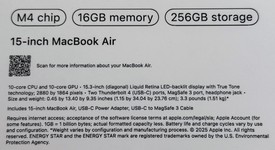 Good
													MacBook Air 2025 (M4) - 15" - Apple M4, Midnight, 256 GB, 16 GB, photo 4 of 15
