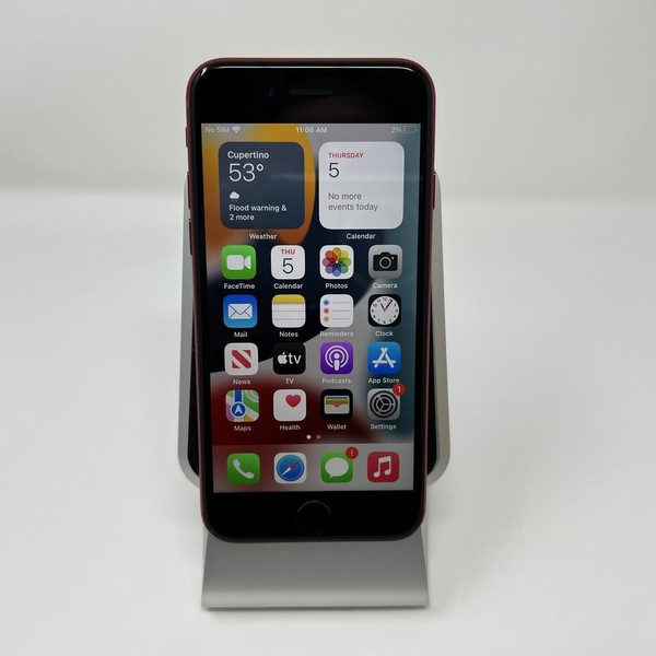 Apple iPhone SE 3rd Gen 2022 - Unlocked, 128 GB, Red, A2595