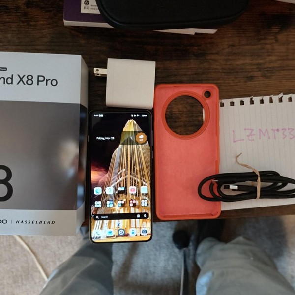 Oppo Find X8 Pro - Unlocked Non-US, 512 GB, Pearl White, 16 GB
