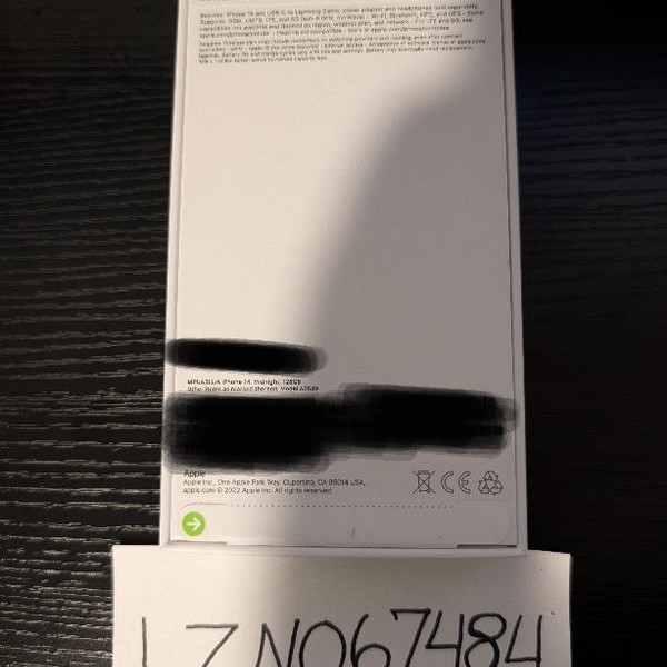 Apple iPhone 14 - Unlocked, 128 GB, Midnight, A2649