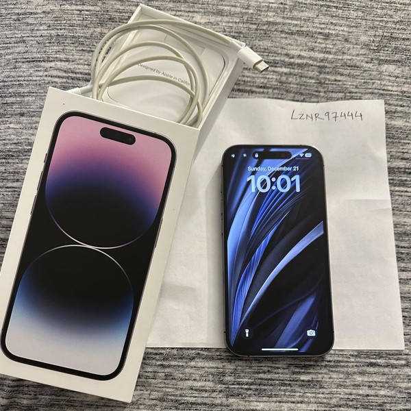 Apple iPhone 14 Pro - Unlocked, 128 GB, Purple, A2650