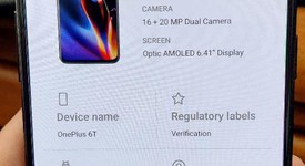 Good
													OnePlus 6T - T-Mobile, Gloss Black, 128 GB, 8 GB, A6013, photo 5 of 9