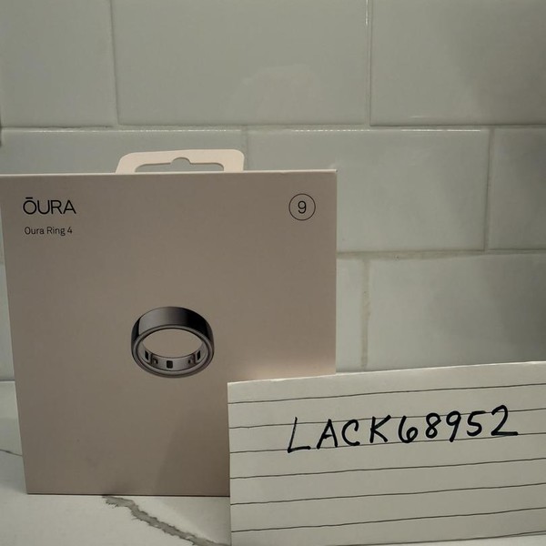 Oura Ring Gen 4 - Silver, Size 9